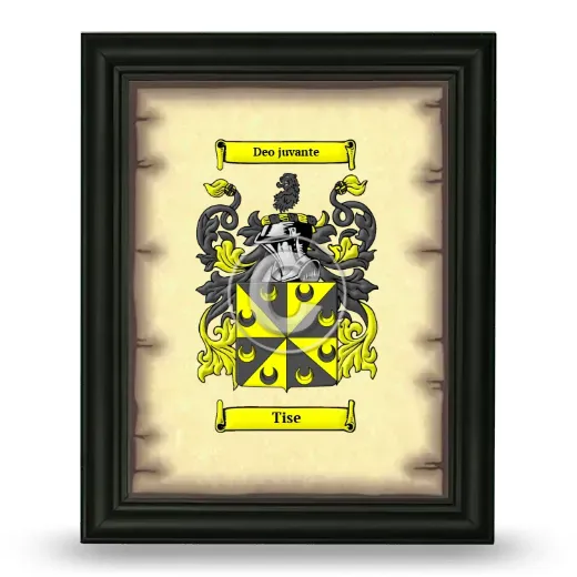 Tise Coat of Arms Framed - Black