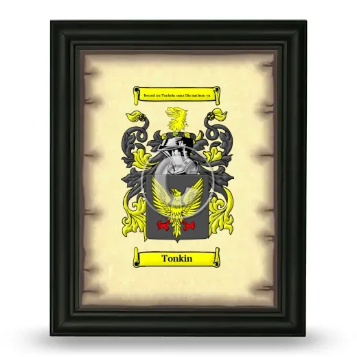 Tonkin Coat of Arms Framed - Black