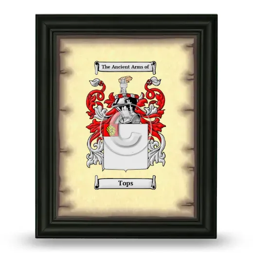 Tops Coat of Arms Framed - Black