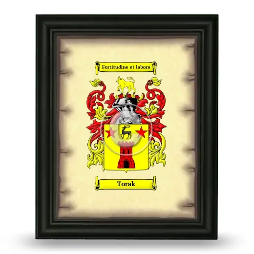 Torak Coat of Arms Framed - Black