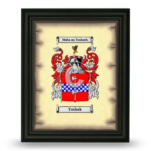 Toshak Coat of Arms Framed - Black