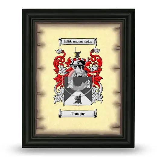 Touque Coat of Arms Framed - Black