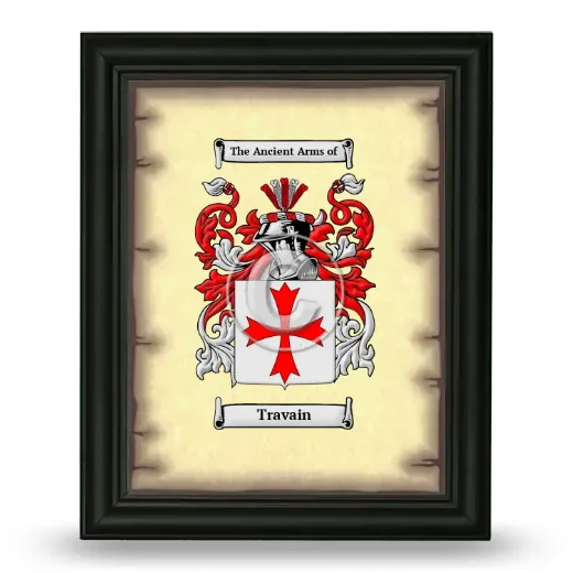 Travain Coat of Arms Framed - Black