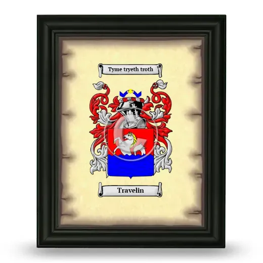 Travelin Coat of Arms Framed - Black