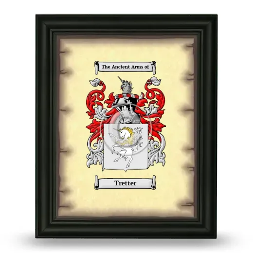 Tretter Coat of Arms Framed - Black