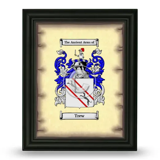 Trew Coat of Arms Framed - Black