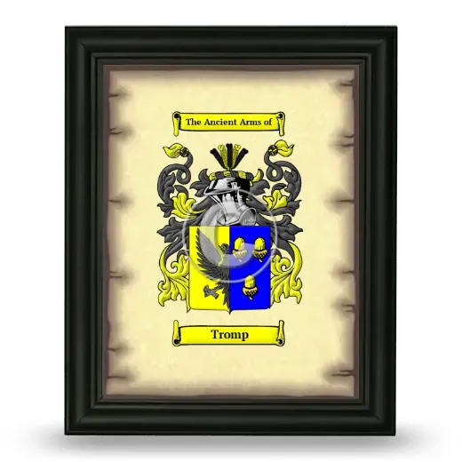 Tromp Coat of Arms Framed - Black