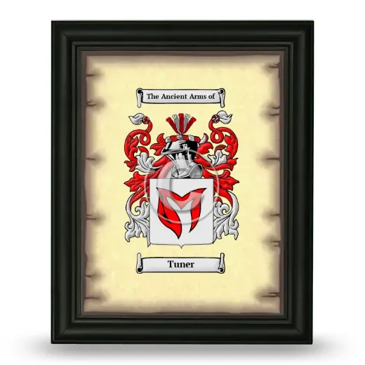 Tuner Coat of Arms Framed - Black