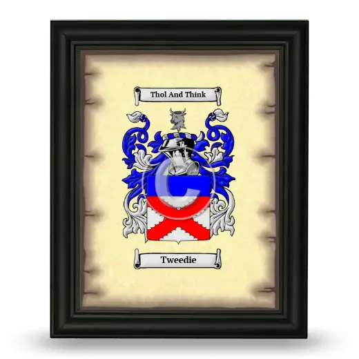 Tweedie Coat of Arms Framed - Black