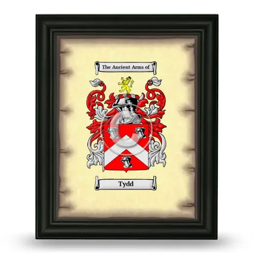Tydd Coat of Arms Framed - Black