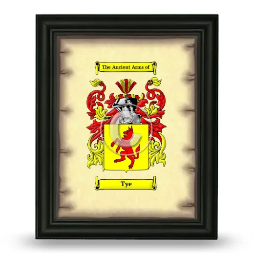 Tye Coat of Arms Framed - Black
