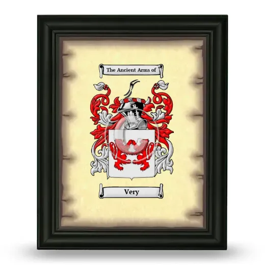 Very Coat of Arms Framed - Black