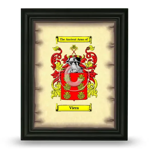 Viera Coat of Arms Framed - Black