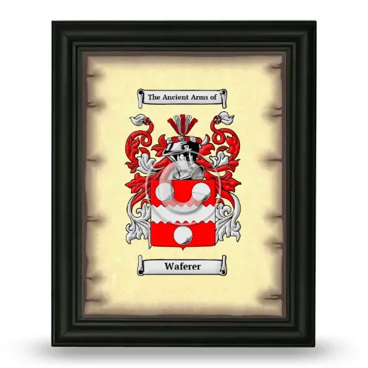Waferer Coat of Arms Framed - Black