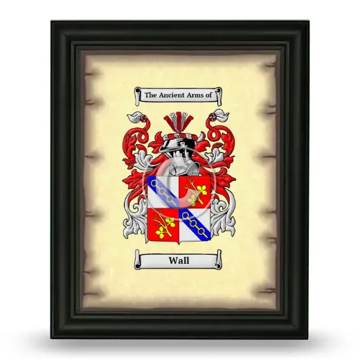 Wall Coat of Arms Framed - Black