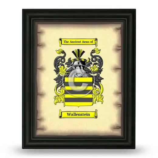 Wallenstein Coat of Arms Framed - Black