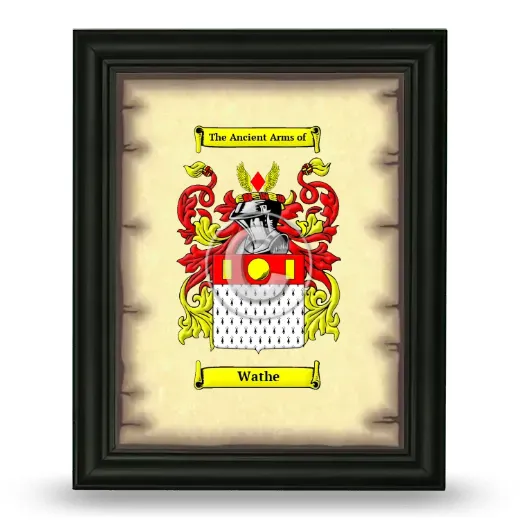 Wathe Coat of Arms Framed - Black