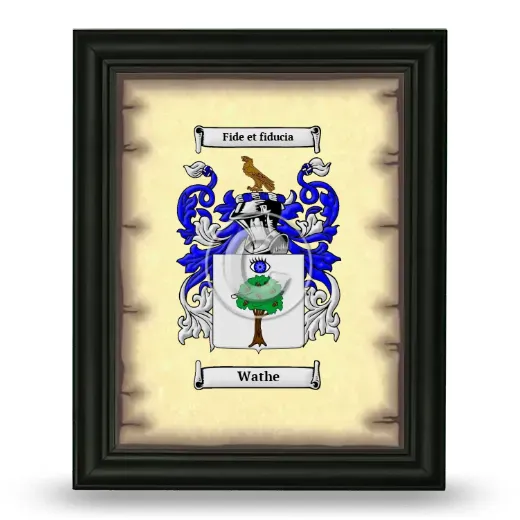 Wathe Coat of Arms Framed - Black