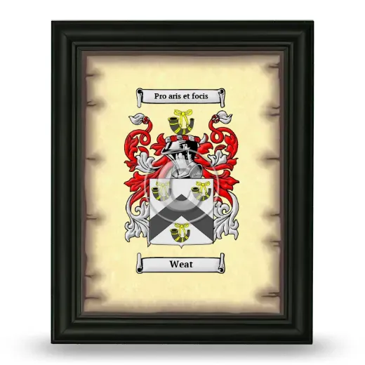 Weat Coat of Arms Framed - Black