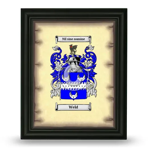 Weld Coat of Arms Framed - Black