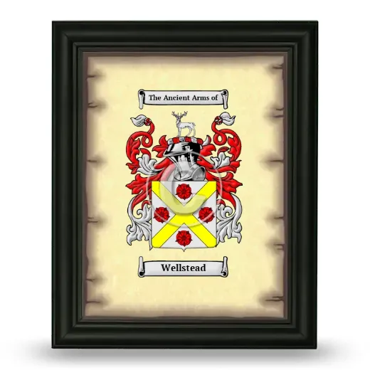 Wellstead Coat of Arms Framed - Black