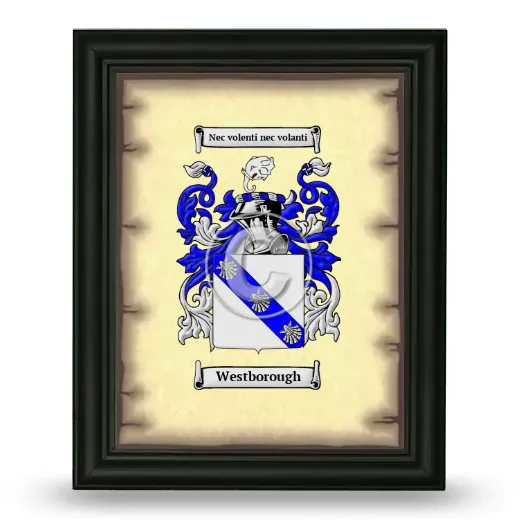 Westborough Coat of Arms Framed - Black