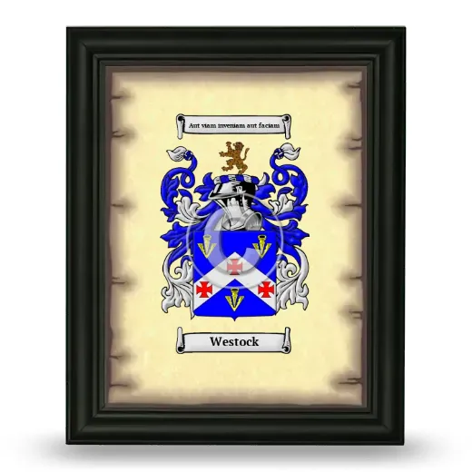 Westock Coat of Arms Framed - Black
