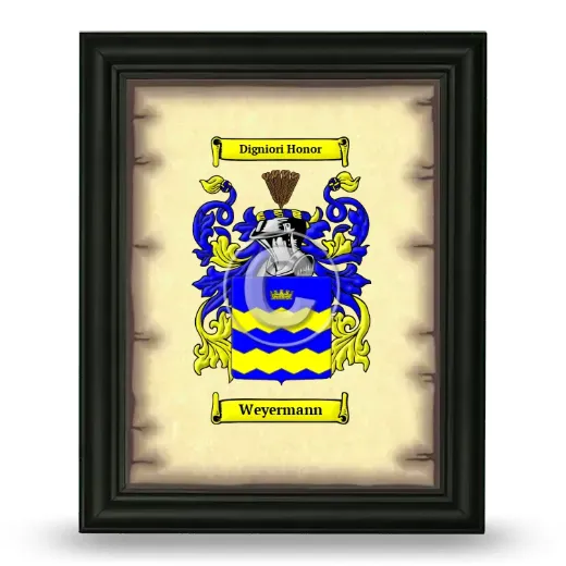 Weyermann Coat of Arms Framed - Black