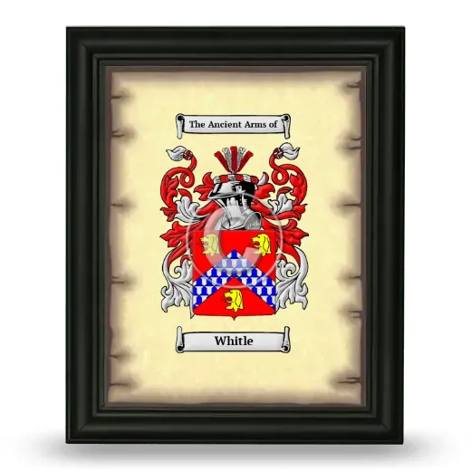 Whitle Coat of Arms Framed - Black