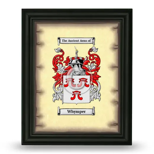 Whymper Coat of Arms Framed - Black