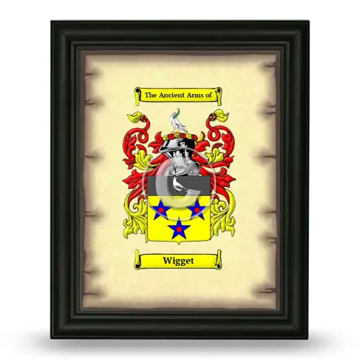 Wigget Coat of Arms Framed - Black
