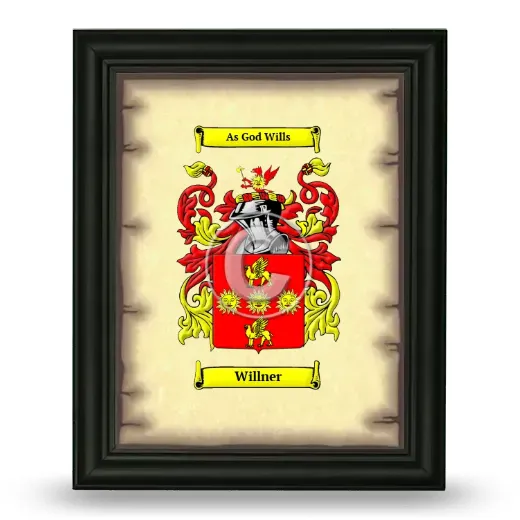 Willner Coat of Arms Framed - Black