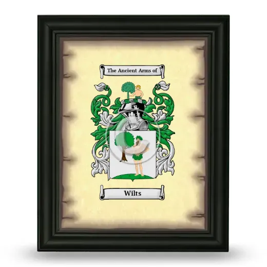 Wilts Coat of Arms Framed - Black