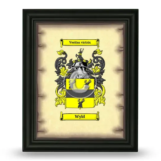 Wyld Coat of Arms Framed - Black