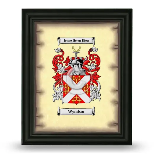 Wyndsor Coat of Arms Framed - Black