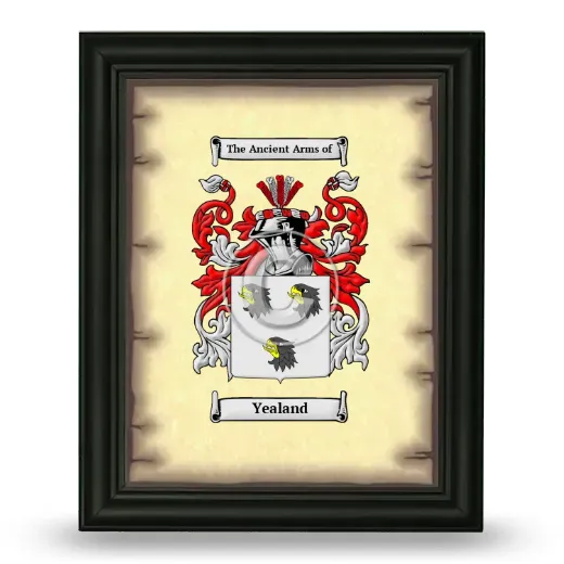 Yealand Coat of Arms Framed - Black