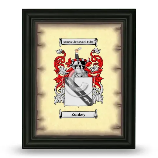 Zonkey Coat of Arms Framed - Black