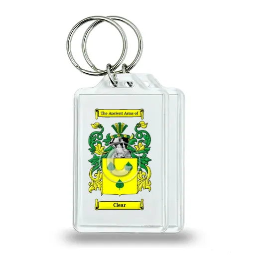 Clear Pair of Keychains