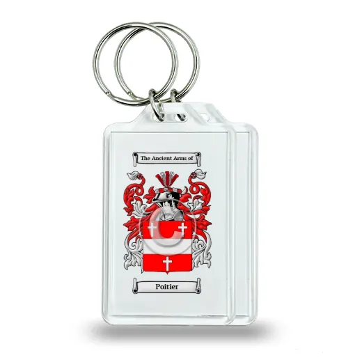 Poitier Pair of Keychains