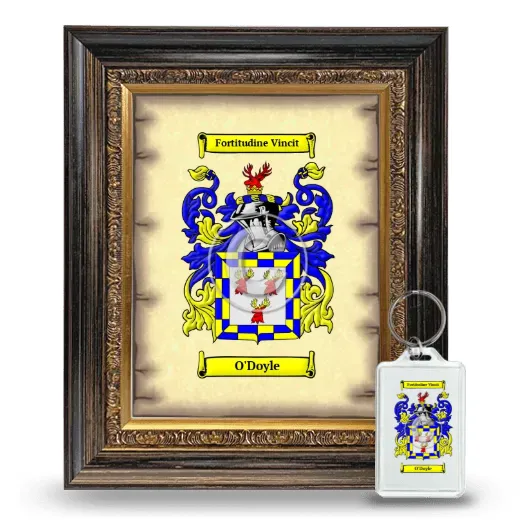 O'Doyle Framed Coat of Arms and Keychain - Heirloom