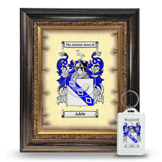 Adele Framed Coat of Arms and Keychain - Heirloom