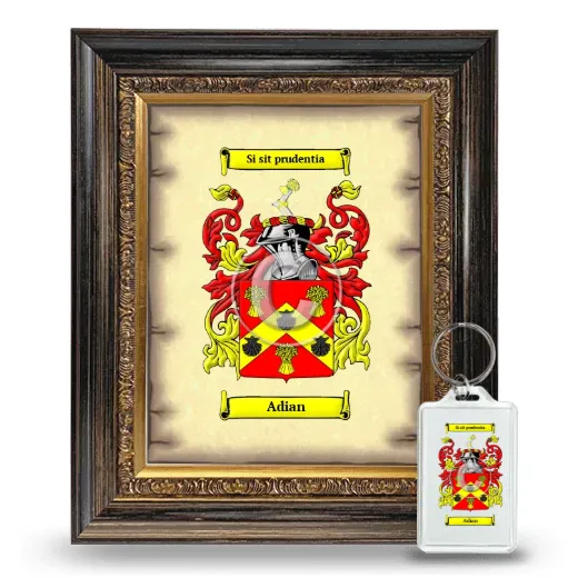Adian Framed Coat of Arms and Keychain - Heirloom