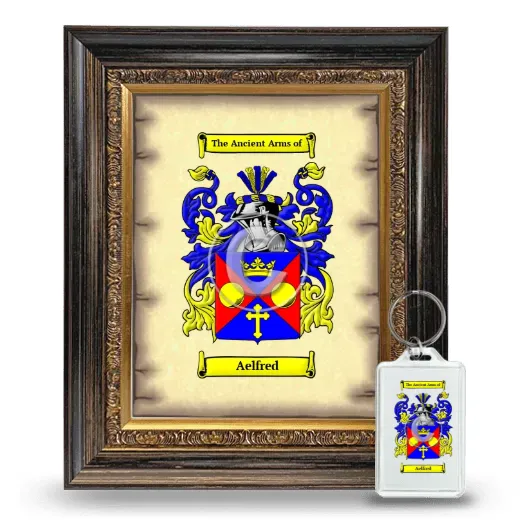 Aelfred Framed Coat of Arms and Keychain - Heirloom