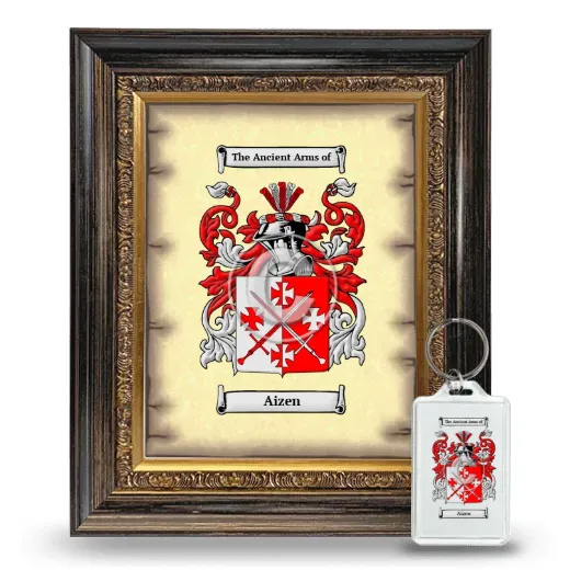 Aizen Framed Coat of Arms and Keychain - Heirloom