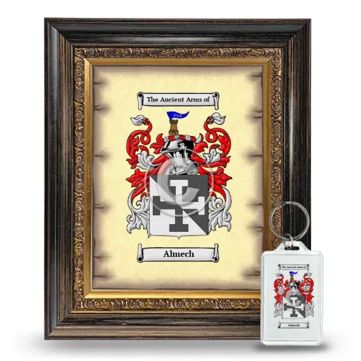 Almech Framed Coat of Arms and Keychain - Heirloom