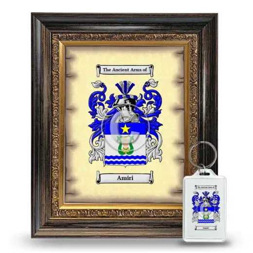 Amiri Framed Coat of Arms and Keychain - Heirloom