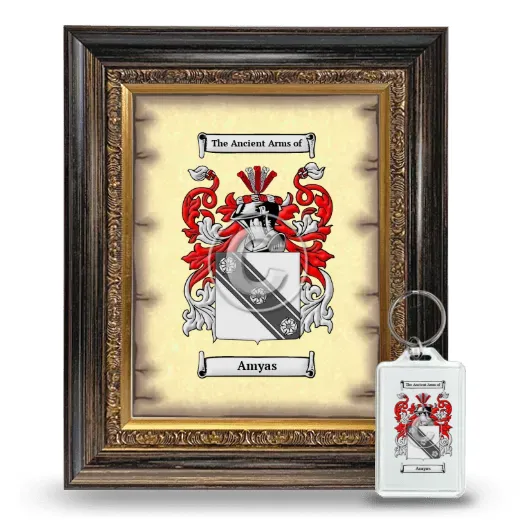 Amyas Framed Coat of Arms and Keychain - Heirloom