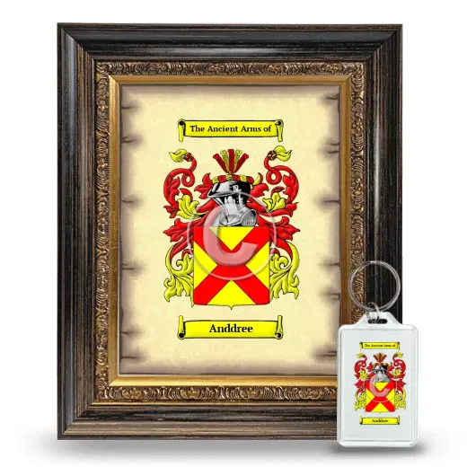 Anddree Framed Coat of Arms and Keychain - Heirloom
