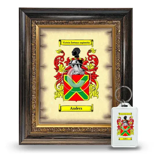 Anders Framed Coat of Arms and Keychain - Heirloom