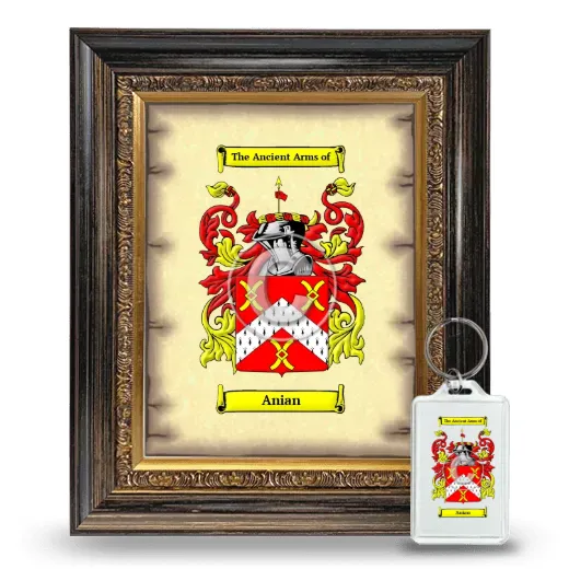 Anian Framed Coat of Arms and Keychain - Heirloom